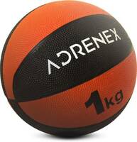 Adrenex by Flipkart 1kg Rubber MedicineBall  (Weight: 1 kg, Red, Black)