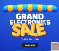 Grand Electronics Sale | Upto 60% off + Additional 7.5 Instant Discount (various bank offers)