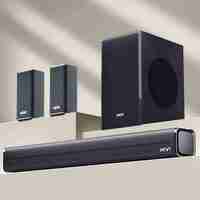 Mivi Fort H350 Soundbar, 350 Watts, 5.1 Channel, Multi-Input and EQ Modes, BT V5.1 350 W Bluetooth Soundbar