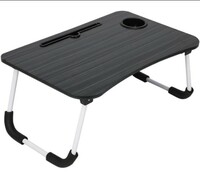 RPVENTERPRISE Desk for Study Foldable Non-Slip Legs Reading Tray, Lapdesk Table Wood Portable Laptop Table