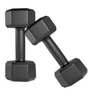 Amazon Brand - Symactive PVC Shell Fixed Dumbbells for Home Gym