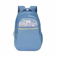 Genie Kira Laptop Backpack in pastel Blue colour, 3 zips, Water Resistant and Lightweight Bags for Office, Travelling. 
