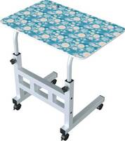 Portronics My Buddy D Multipurpose Movable & Adjustable Wood Portable Laptop Table  (Finish Color - Sky Blue, DIY(Do-It-Yourself))