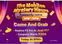 The Mobile Mystery Hours - Realme P2 Pro at ₹1 & Coupon Worth ₹300 (8pm - 10pm)