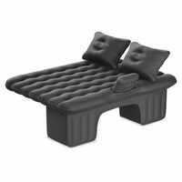 Lifelong Car Inflator Bed with Pump & 2 Air Pillow- Air Bed for Car
