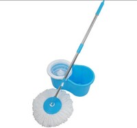 Esquire Max Blue Plastic Twin Bucket Spin Mop with Single Refill