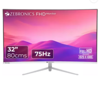 ZEBRONICS 81.28 cm (32 inch) Curved Full HD VA Panel Wall Mountable Monitor
