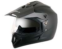 Vega Off Road ISI Certified Matt Finish Full Face Dual Visor with Peak Helmet 