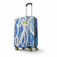 Skybags Printed Luggage Trolley Blue and White