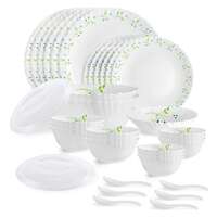 Cello Opalware Dazzle Series Tropical Lagoon Dinner Set, 35 Units  Apply ₹100 coupon