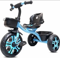 Kidsmate Ninja Plug N Play Durable Kids/Baby Tricycle, Storage Basket, Cushion Seat and Seat Belt 