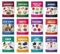 Picture Book collections (set of 12) for kids age 2+ early learning education - Perfect for Homeschooling Kindergarten and Nursery