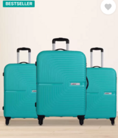SAFARI  Hard Body Set of 3 Luggage 4 Wheels - ECLIPSE SET 4W - Teal