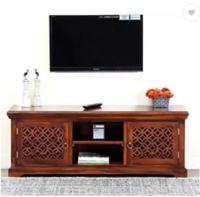 TRUE FURNITURE Pure Sheesham Solid Wood TV Entertainment Unit  