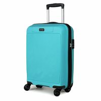 ACEPACK X VERAGE Comet 20"/56cms Cabin Hardsided Trolley Bags for Travel, Small Suitcase with Spinner Wheels, Secure Lock Luggage (Light Blue)