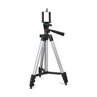 Amazon Basics 3110 Aluminium Lightweight Tripod with Mobile Phone Holder, 3-Way Pan Head
