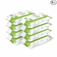 Amazon Brand - Mama Bear Cleansing Baby Wipes, (Super Saver Pack Of 8)