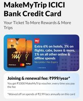 ICICI New MakeMyTrip Credit Card Launched 