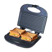 Bajaj New SWX 400 Sandwich Grill Toaster (2 Slice) | 800 W | Black
