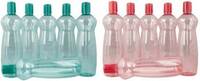 MILTON Pacific Red and Green Plastic Fridge Water Bottle Set of 12 1000 ml Bottle  (Pack of 12, Red, Green, PET)