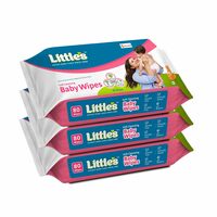 Little's Soft Cleansing Baby Wipes | 80 Wipes x 3 - 240 Wipes