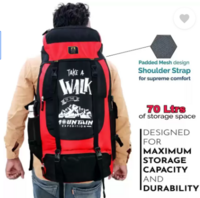 Avila  Travel Rucksack Hiking Backpack Rucksack - 70 L  (Red)