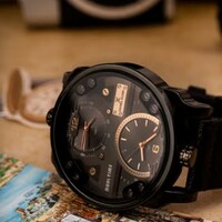 Flat 63% Off on Daniel Klein Premium Men Black Watch