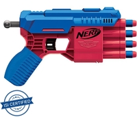 Nerf Alpha Strike Claw QS-4 Blaster,4-Dart Blasting,Easy to Load,Incl. 4 Darts,for 8+ Guns & Darts