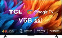 TCL 139 cm (55 inches) Metallic Bezel-Less Series 4K Ultra HD Smart LED Google TV