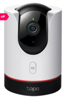 TP-Link Tapo C225 4MP 2K QHD 1440p Pan-Tilt WiFi Security Smart Camera, Indoor CCTV (White) TP-LINK