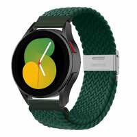 XMUXI 20mm Braided Watch Straps Compatible with Samsung Galaxy Watch 6 Classic Strap 43mm 47mm/Galaxy Watch 7 6 5 4 Nylon Solo Loop Replacement Watch Band for Amazfit GTS 4