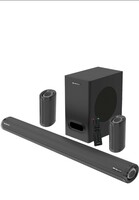 Limited-time deal: ZEBRONICS Zeb-Juke BAR 9500WS PRO Dolby 5.1 soundbar with Wireless Satellites, Dolby Audio, 525 Watts Output Power, 16.5cm subwoofer, HDMI ARC, Optical, BT v5.0, LED Display, Wall Mount and AUX,Black