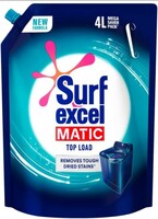 Surf Excel Matic Top Load Liquid Detergent 4L Refill Pouch