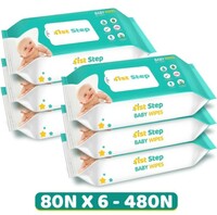  1st Step Baby Wet Wipes (Pack Of 6)  Enriched With Aloe-Vera And Jojoba Oil 
