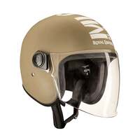 ROYAL ENFIELD Open Face MLG Riding Helmet with Clear Visor | Impact Protection