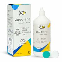 Aqualens Comfort Contact Lens Solution 500ML - Pack of 1 (Lens Cases Free) 