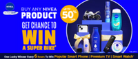 Buy any Nivea Product and get a chance to win a Super Bike, Smart Phone, TV, Smart Watch