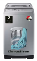 SAMSUNG 7 kg Diamond Drum Fully Automatic Top Load Washing Machine Silver  (WA70A4002GS/TL)