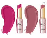 Lakmé Primer + Matte Lipstick Pack of 2  (Plum Pick and Mauve Matter, 7.2 g)