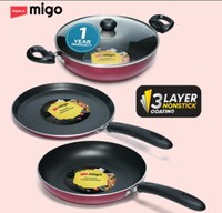 IMPEX Non-Induction base Festival Gift Set FKT(M), 3mm Thickness, Non-Stick Coated Cookware Set