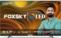 Foxsky 80 cm (32 inch) QLED HD Ready Smart Google TV Dolby Audio ( 2024) 