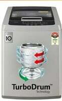 LG 8 Kg 5 Star Inverter TurboDrum Fully Automatic Top Loading Washing Machine (on exchange)
