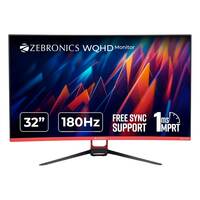 ZEBRONICS S32A, Built-in Speakers, Wall Mountable 32 inch 1800R Curved Gaming Monitor