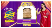 Shopsy ₹1 Deal At 1pm -Saree Fall