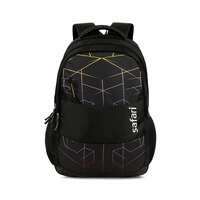 Safari Hitech Large Size 35 Ltrs Water Resistant Standard Backpack - Black
