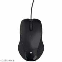 Portronics Toad 101 Wired Optical Mouse with 1200 DPI, Plug & Play