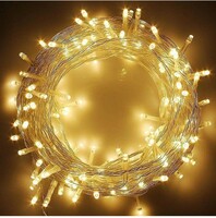 Lexton 36 Feet Long 40 LED Power Pixel Serial String/Fairy Light | Plug Sourced | Suitable for Home & Outdoor Decoration, Diwali, Christmas, Ramadan, Wedding, Party, Festival (Pack of 1 Warm White)
