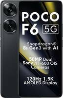 LOWEST: POCO F6 5G (Black, 256 GB) (8 GB RAM)