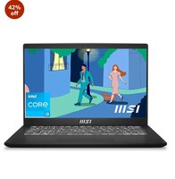 MSI Modern 14, Intel 12th Gen. i3 1215U,36CM Laptop(8GB/512GB NVMe SSD/Windows 11 Home/UHD Graphic/Classic Black/1.4Kg),C12MO-1205IN