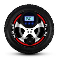 INALSA Tyre Inflator ITC 02 with Digital Display & Push Button, 12V DC Portable Tyre Inflator,150 PSI, Inflatable Adaptor for Car, Tires, Bicycle and other Inflatables (Black)